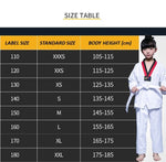 Taekwondo Uniform Unisex Kids and Adult